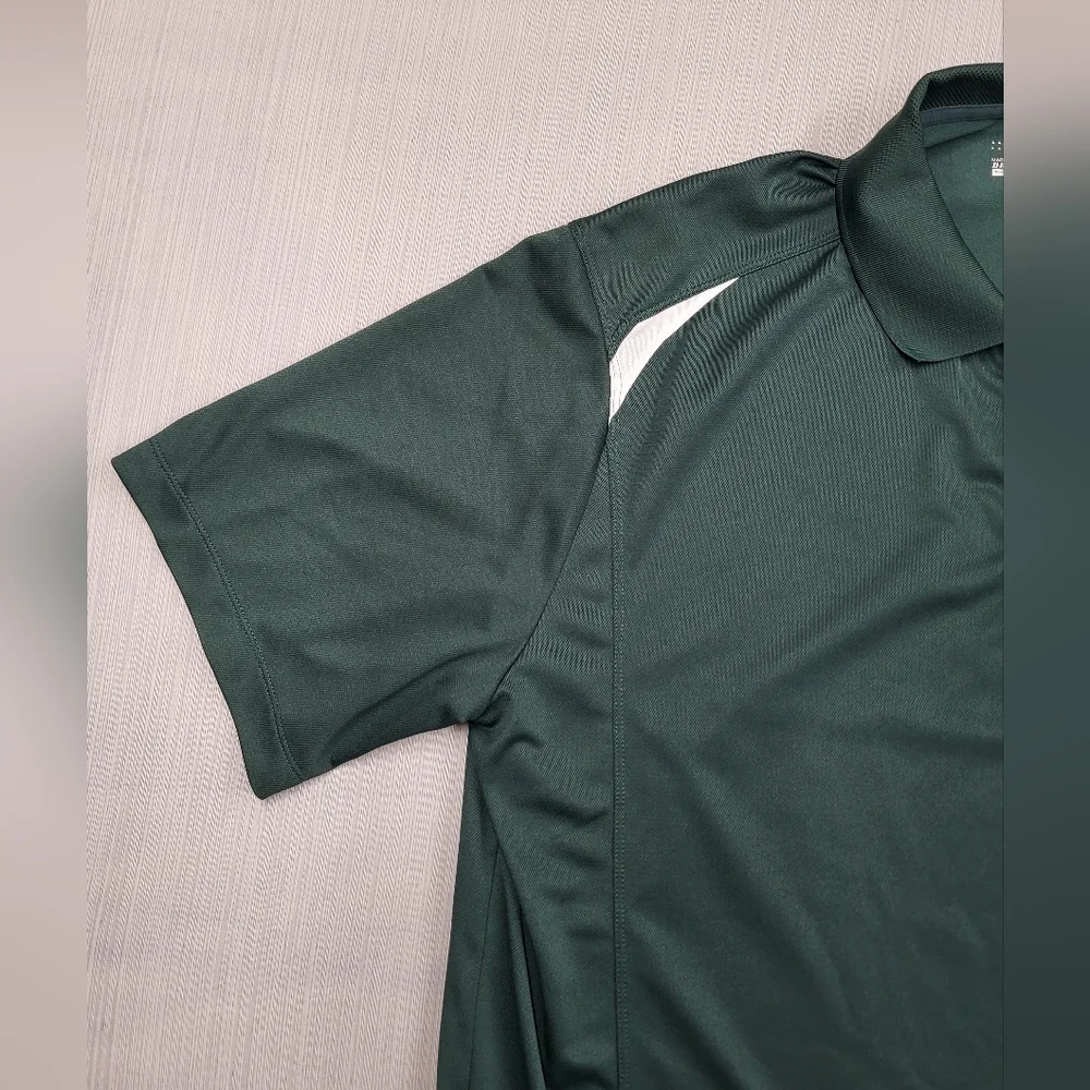 Baylor University Nike DRI-FIT Tour Performance Polo Golf Shirt Size XL Green - Picture 5 of 12